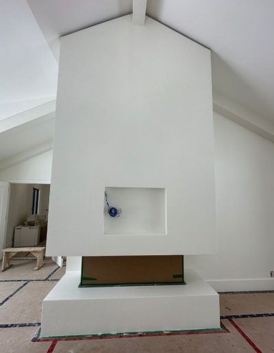Peintres professionnels Grand Montréal - Peinture résidentielle cheminée